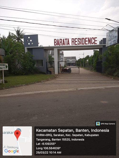 foto gerbang perumahan BARATA RESIDENCE