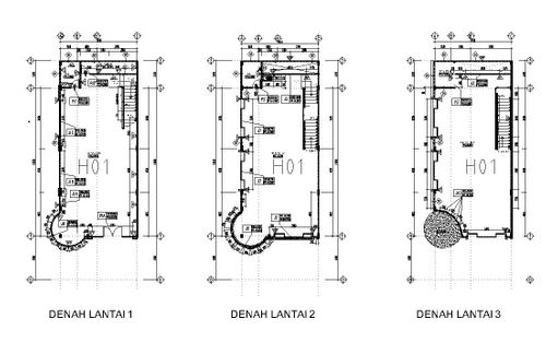 foto denah rumah tipe Ruko Spazia perumahan CitraLand Kendari