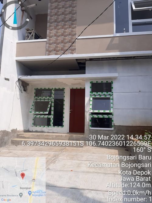 foto tampak rumah tipe 45/81 perumahan Sawangan Residence Ideal