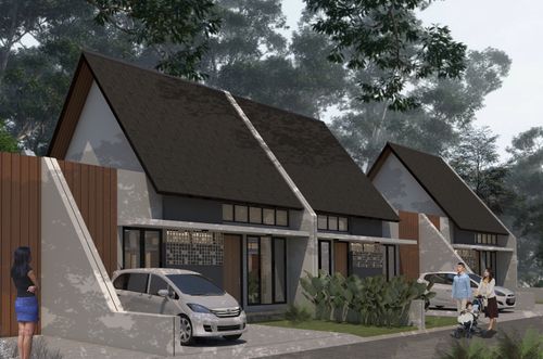 foto tampak rumah tipe 60 180 C perumahan GREEN GARDEN RESIDENCE