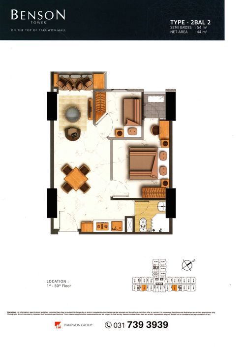 foto denah rumah tipe 2BAL 2 perumahan BENSON