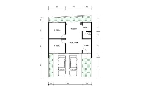 foto denah rumah tipe 60 98 C perumahan GREEN GARDEN RESIDENCE