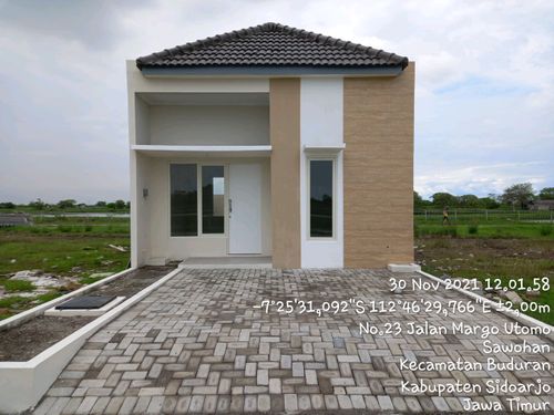 foto tampak rumah tipe 38.7 perumahan Newtown Park