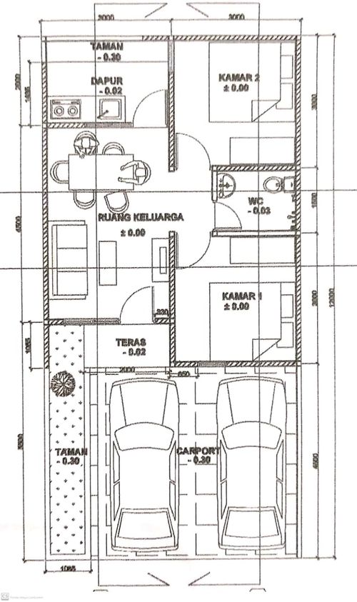 foto denah rumah tipe 38.7 perumahan Newtown Park