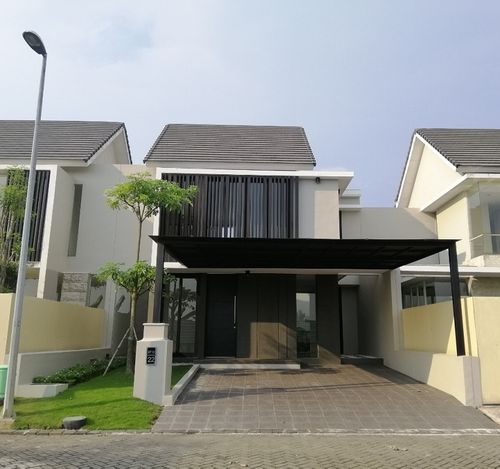 foto tampak rumah tipe NEW CONSTANTINE perumahan STAMFORD PLACE CITRALAND