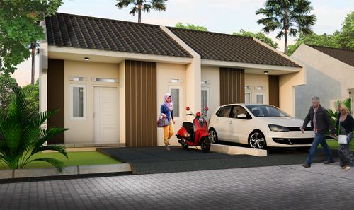 foto tampak rumah tipe 30 83 V perumahan REJOSARI MAKMUR