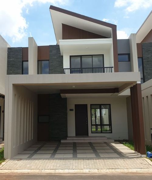 foto tampak rumah tipe PRV IROKO 7X18 - STD - 2 perumahan PERUMAHAN PODOMORO RIVER VIEW