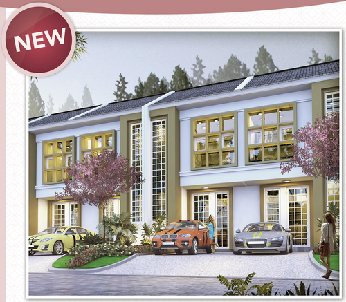foto tampak rumah tipe Walnut perumahan ADELAIDE 2 GRAND PAKUWON