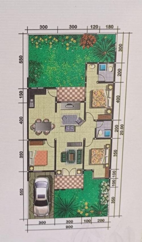 foto denah rumah tipe LIVERPOOL perumahan DE CASSABLANCA RESIDENCE