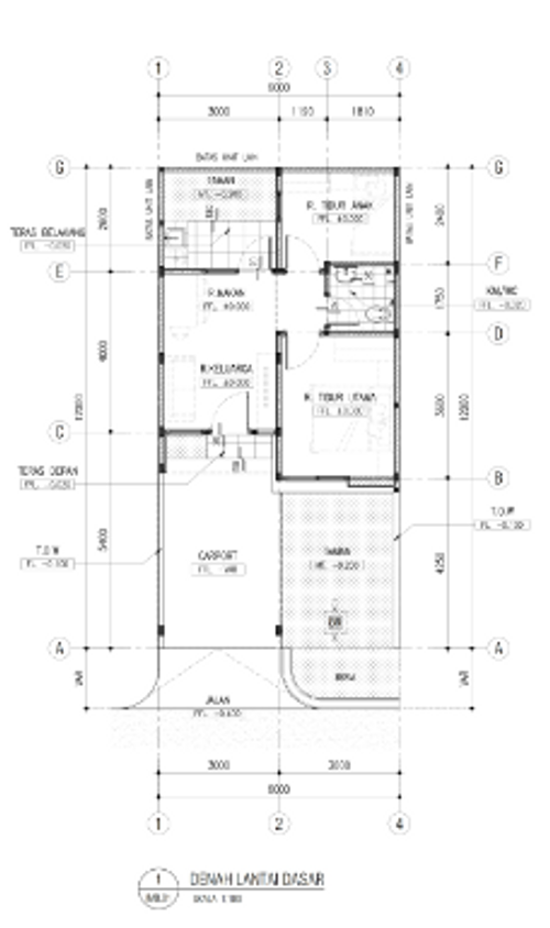 foto denah rumah tipe PRV JUNIPER 6X12 - STD-J - 3 perumahan PERUMAHAN PODOMORO RIVER VIEW