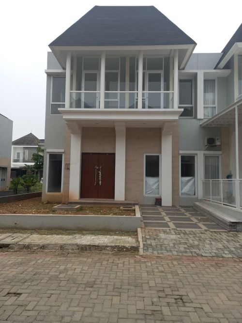 foto tampak rumah tipe LAVENDER perumahan SPRINGVILLE RESIDENCES