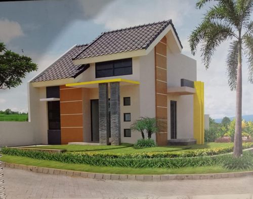 foto tampak rumah tipe CHELSEA perumahan DE CASSABLANCA RESIDENCE