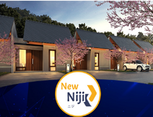 foto tampak rumah tipe Niji perumahan GO HOME RESIDENCE