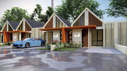 foto tampak rumah tipe GRR 45/90 perumahan Bumi Rakata Asri