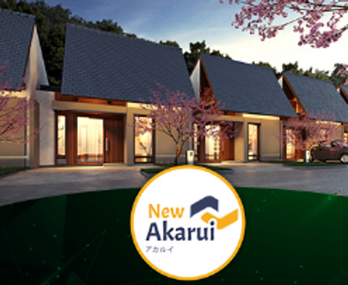 foto tampak rumah tipe Akarui perumahan GO HOME RESIDENCE