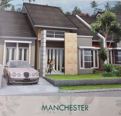foto tampak rumah tipe MANCHESTER perumahan DE CASSABLANCA RESIDENCE