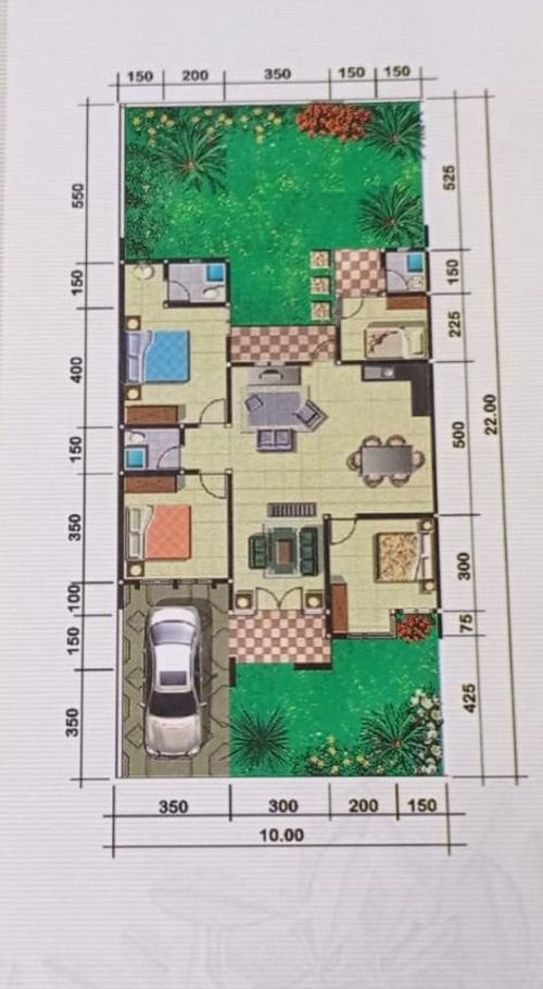 foto denah rumah tipe MANCHESTER perumahan DE CASSABLANCA RESIDENCE