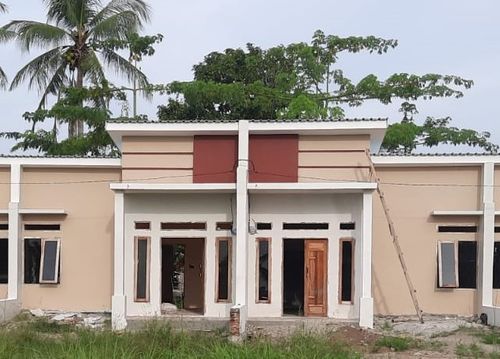 foto tampak rumah tipe 36 perumahan FARALAND CITY