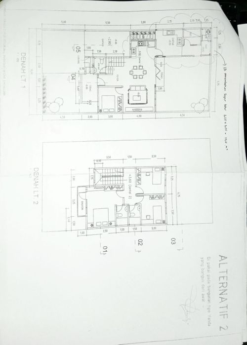 foto denah rumah tipe 173 / 200 perumahan Cluster Taman Anggrek - GRAHA PADMA