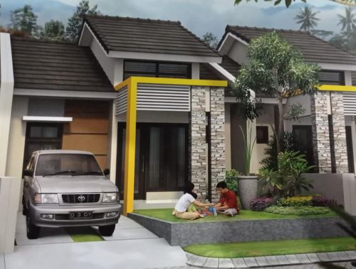 foto tampak rumah tipe ARSENAL perumahan DE CASSABLANCA RESIDENCE