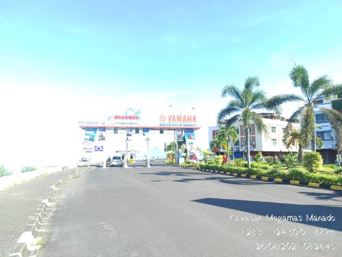 foto gerbang perumahan Megamas Blok IE2