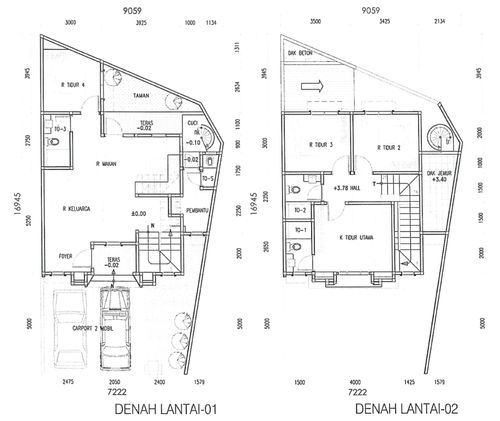 foto denah rumah tipe LOTUS+ SUDUT perumahan SUTERA FERONIA PARK