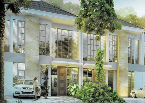 foto tampak rumah tipe Blade perumahan ZIMBALI COSTA PAKUWON CITY