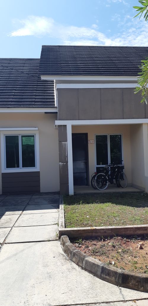 foto tampak rumah tipe 58 No.63 perumahan KOMPLEK D'GREEN CITY TIPE 58 CLUSTER ANGGREK