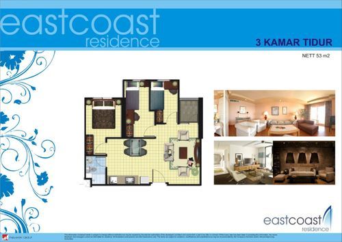 foto tampak rumah tipe 3BR+. perumahan EASTCOAST RESIDENCE PAKUWON CITY