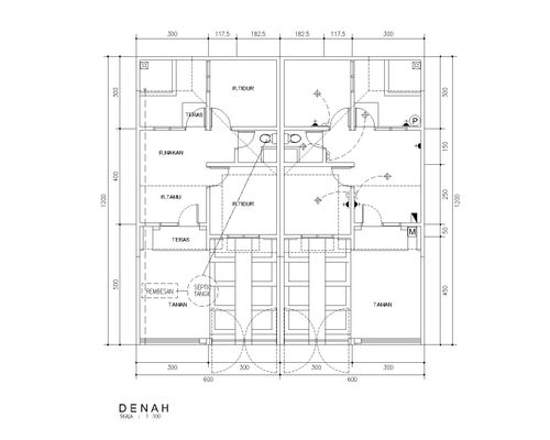 foto denah rumah tipe 36 STARLITE perumahan BEKASI TIMUR REGENCY 3
