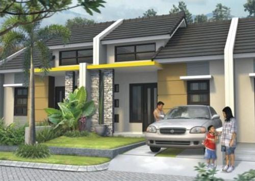 foto tampak rumah tipe EVERTON perumahan DE CASSABLANCA RESIDENCE