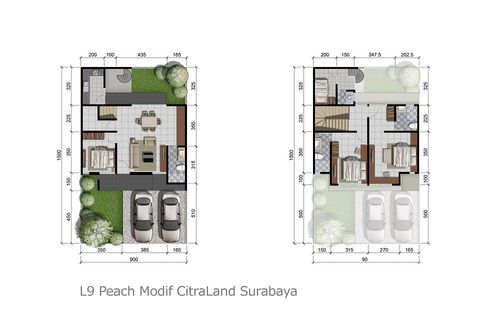 foto denah rumah tipe NEW IXORA perumahan BUONA VISTA CITRALAND