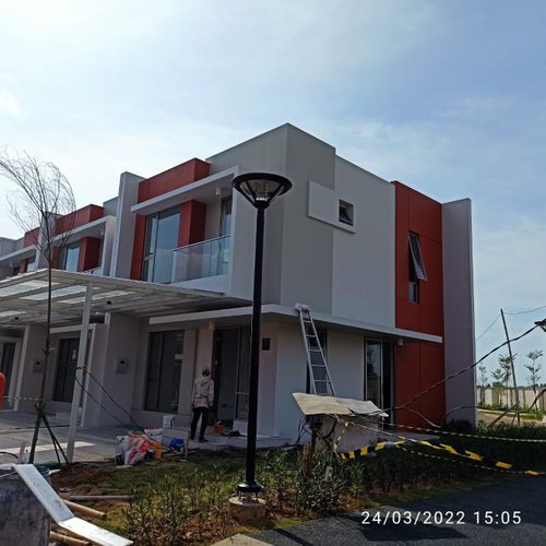 foto tampak rumah tipe CANNA perumahan PIK 2 - DISTRICT 25