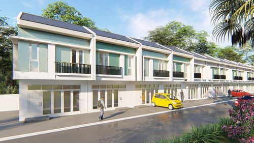 foto tampak rumah tipe TH2 39/41 perumahan Kebun Kembang Asri