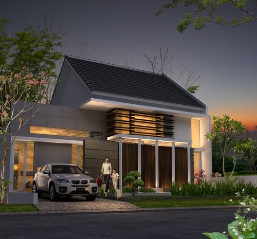 foto tampak rumah tipe INFINITY perumahan PURI SAFIRA REGENCY