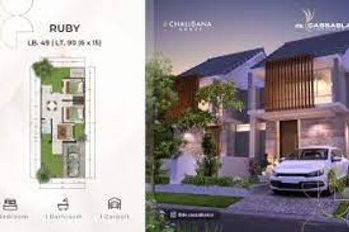foto denah rumah tipe RUBY perumahan PURI SAFIRA REGENCY