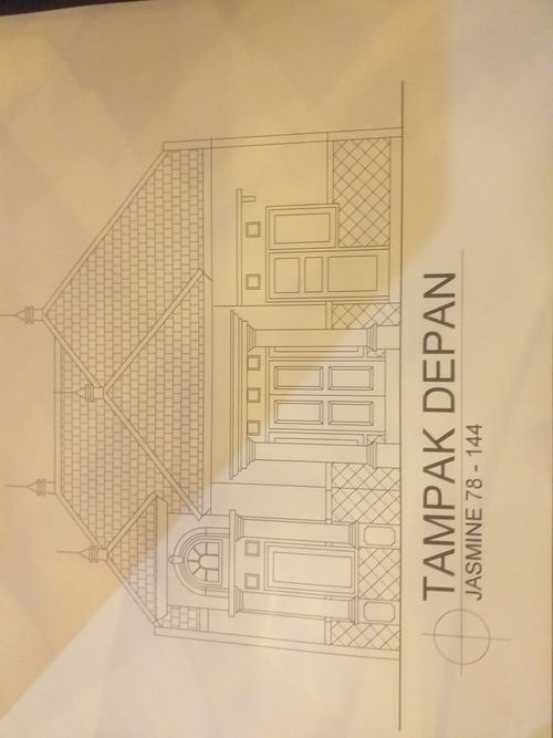 foto tampak rumah tipe JASMINE perumahan PURI SAFIRA REGENCY