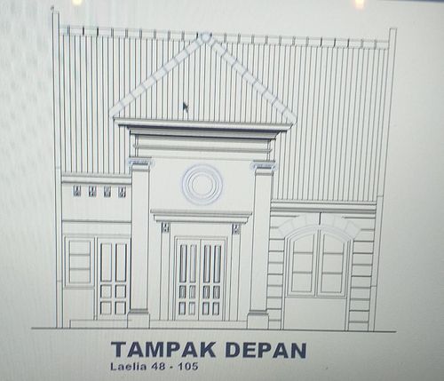 foto tampak rumah tipe LAELIA perumahan PURI SAFIRA REGENCY