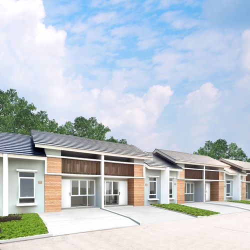 foto tampak rumah tipe AYANA 34/72 CB7 (MAR 22) perumahan PANJIBUWONO RESIDENCE