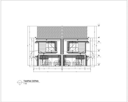 foto tampak rumah tipe FULLERTON- perumahan PERUMAHAN CENTRAL PARK JUANDA