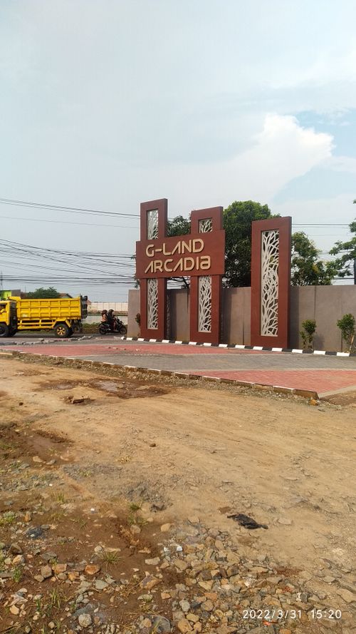 foto gerbang perumahan G-Land Arcadia Buahbatu