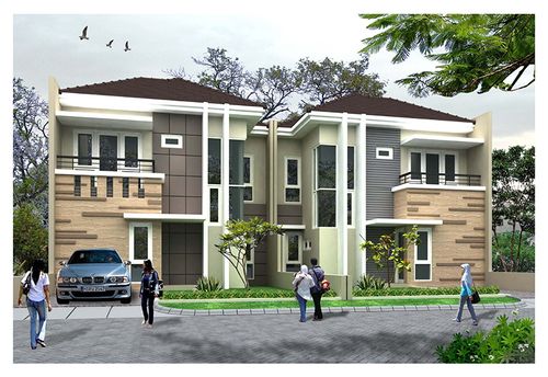foto tampak rumah tipe TONDANO 115 perumahan GREEN ANGGOEYA RESORT
