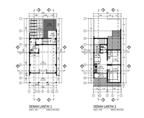 foto denah rumah tipe 2Storey Basic (Ruko Ginza) perumahan SHOJI LAND