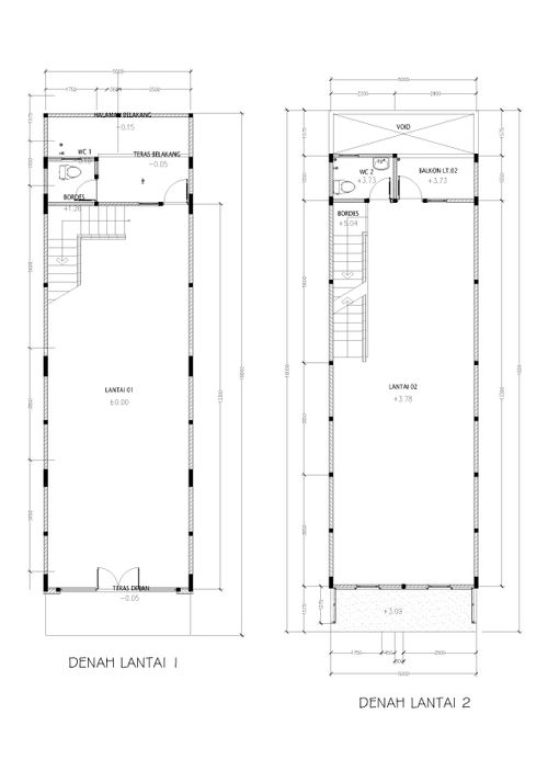 foto denah rumah tipe C perumahan SHOP OFFICE AMARYLLIS