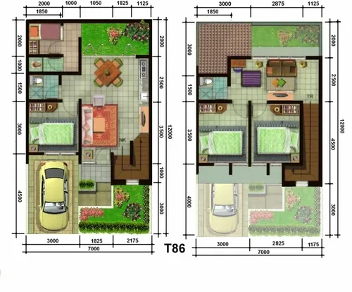 foto denah rumah tipe 90/90 perumahan GRIYA ANTASARI PERMAI