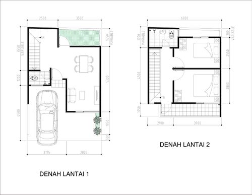 foto denah rumah tipe 5 perumahan KEBAGUSAN 67 RESIDENCE