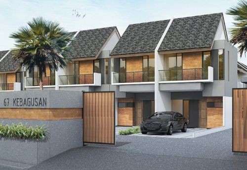 foto tampak rumah tipe 6 perumahan KEBAGUSAN 67 RESIDENCE