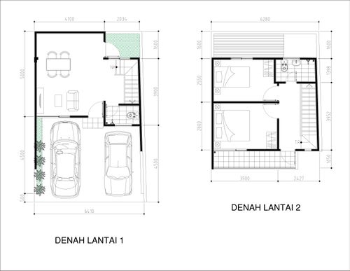 foto denah rumah tipe 7 perumahan KEBAGUSAN 67 RESIDENCE