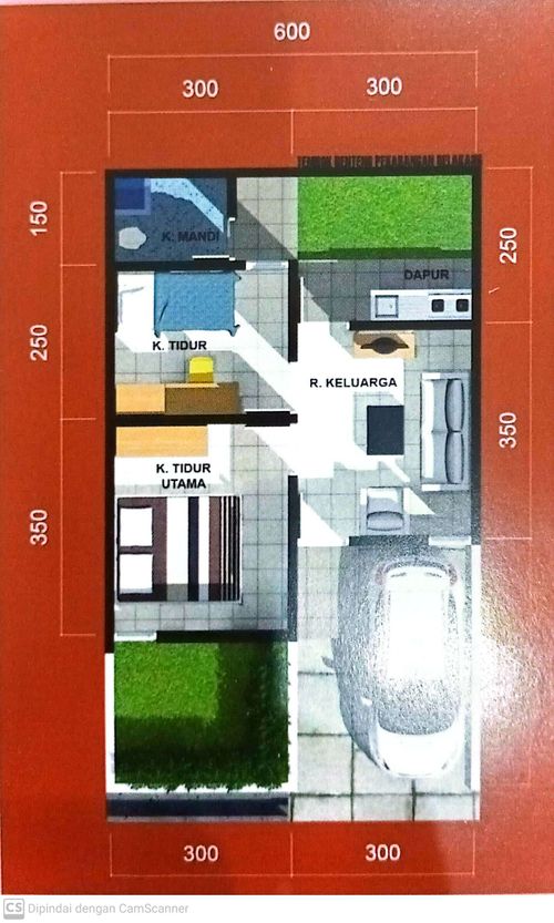 foto denah rumah tipe JAMALI 2 perumahan Jamali Regency 2