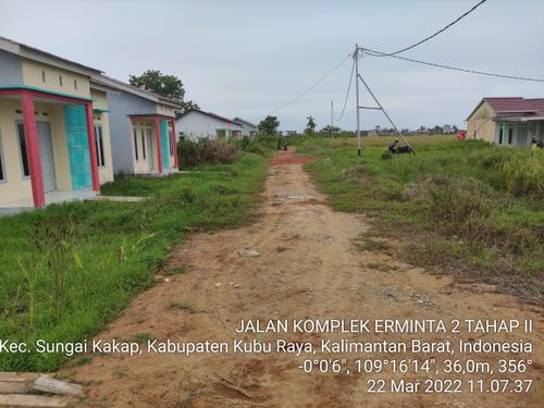 foto posisi tengah perumahan ERMINTA RESIDENCE 2 TAHAP 2